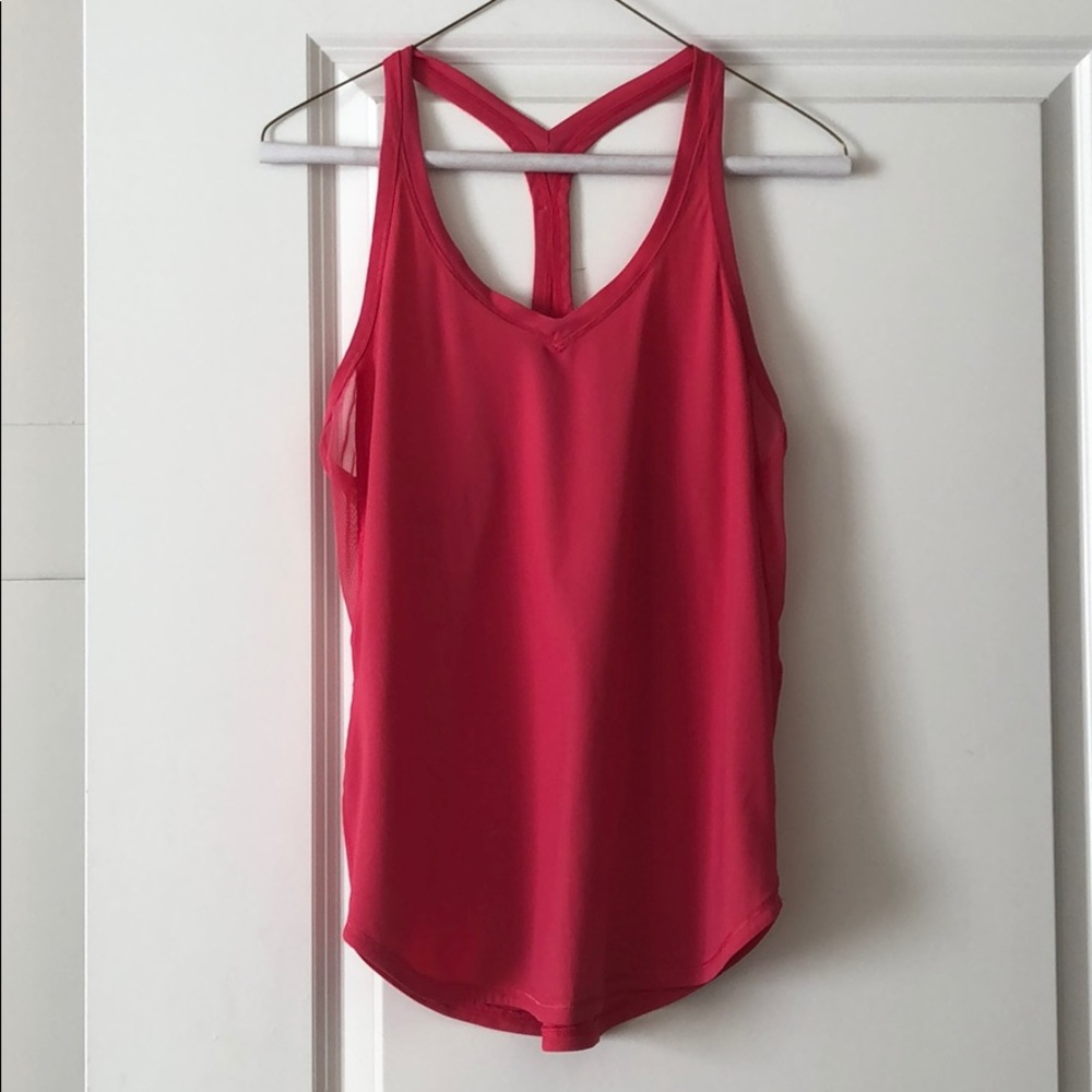 Pink lululemon tank top